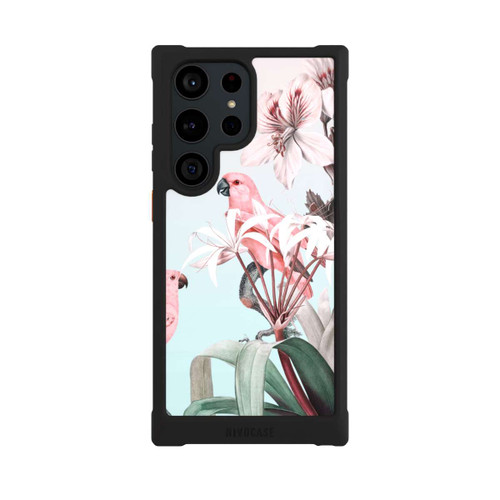 Samsung Galaxy S23 Ultra NIVOmax paradiesische Papageien Pastell