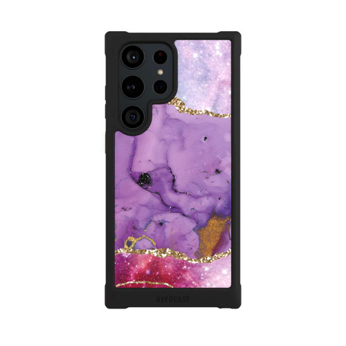 Samsung Galaxy S23 Ultra NIVOmax Purple Galaxy Glamour Marble