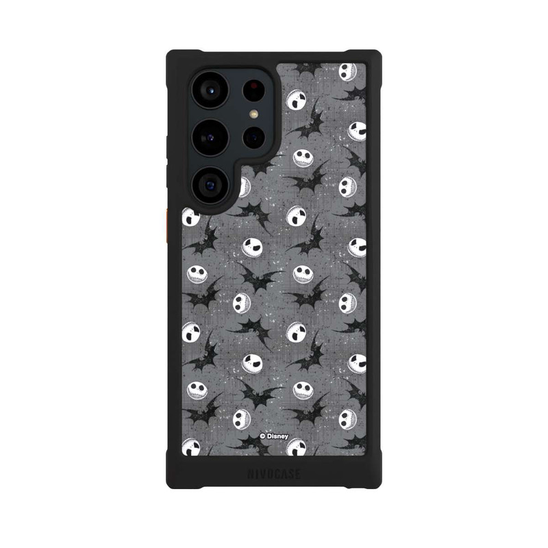 Galaxy S23 Ultra NIVOmax Jack Grey Pattern Tim Burtons Nightmare before Christmas