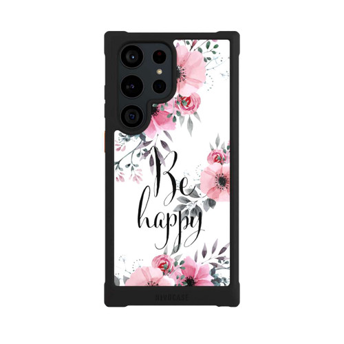 Samsung Galaxy S23 Ultra NIVOmax Be Happy Blumen