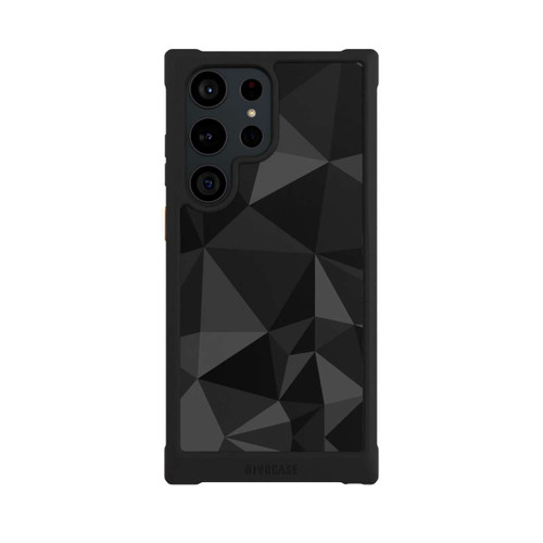 Samsung Galaxy S23 Ultra NIVOmax Polygonmuster schwarz