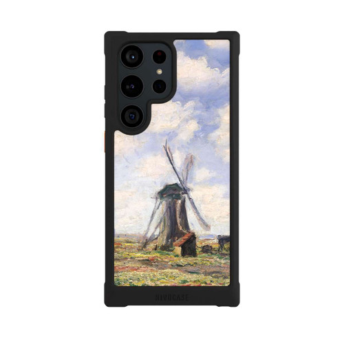 Samsung Galaxy S23 Ultra NIVOmax Tulpenfelder mit der Rijnsburger Windmühle von Claude Monet