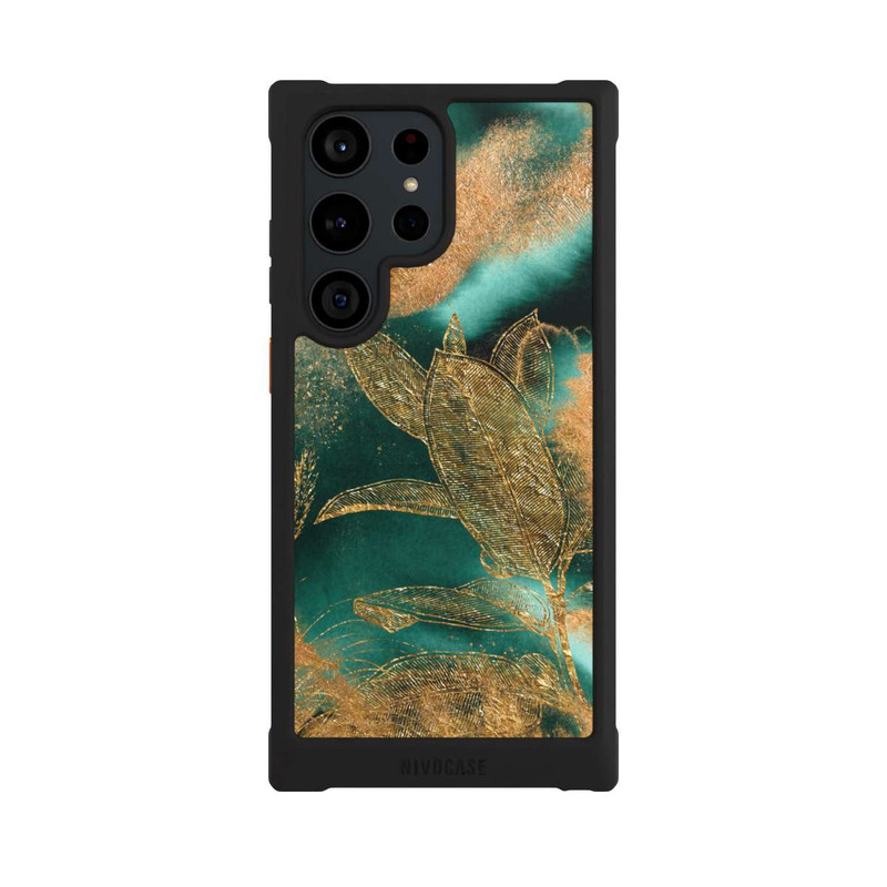 Galaxy S23 Ultra NIVOmax Gold und Grün Natur