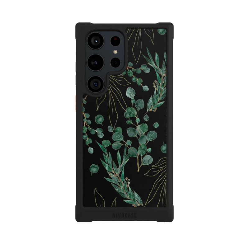 Galaxy S23 Ultra NIVOmax Eukalyptusblätter schwarz