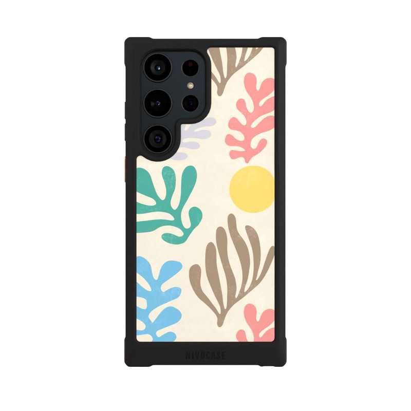 Galaxy S23 Ultra NIVOmax Blätter im modernen Matisse-Stil
