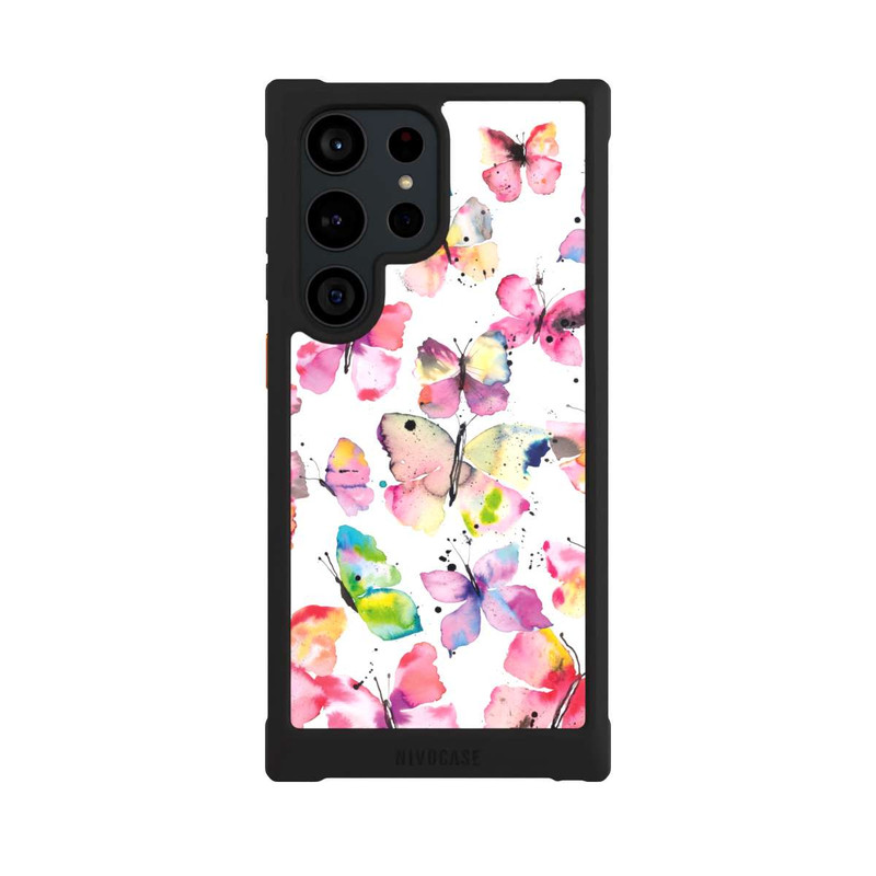 Galaxy S23 Ultra NIVOmax Watercolor Spring Butterflies