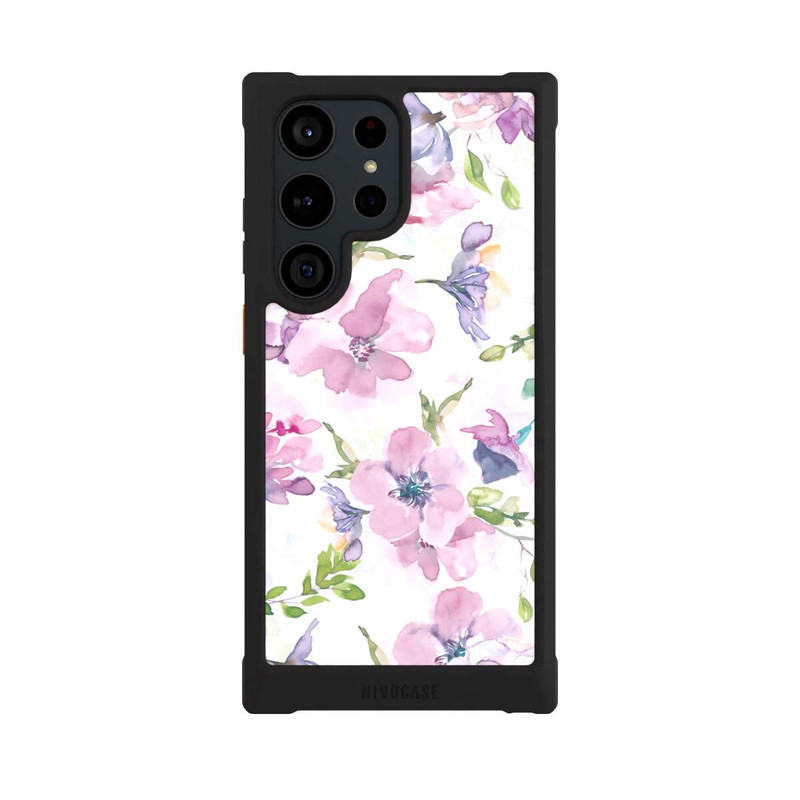 Galaxy S23 Ultra NIVOmax Fleurs aquarelles