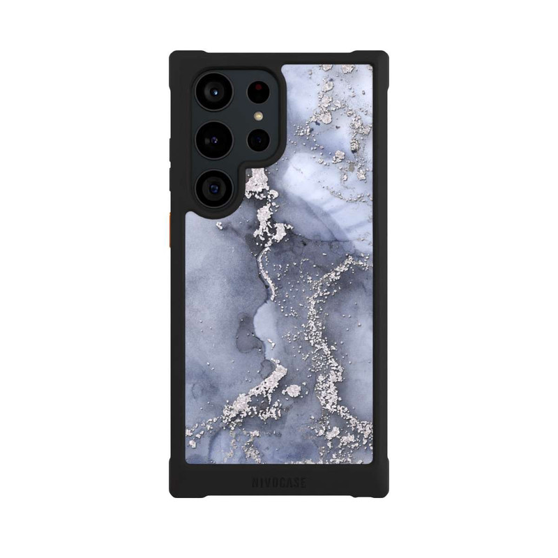 Galaxy S23 Ultra NIVOmax Encre Bleu Argent