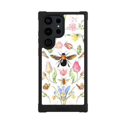 Samsung Galaxy S23 Ultra NIVOmax Wildblumen mit Biene weiß