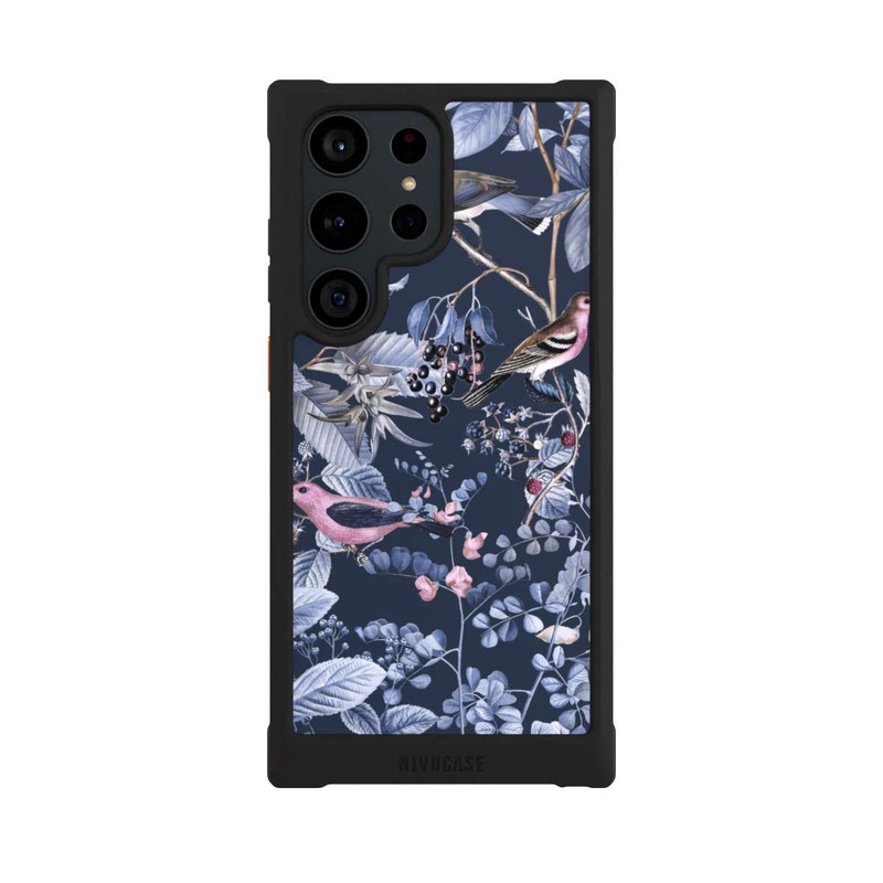 Galaxy S23 Ultra NIVOmax Birds And Berries Blue