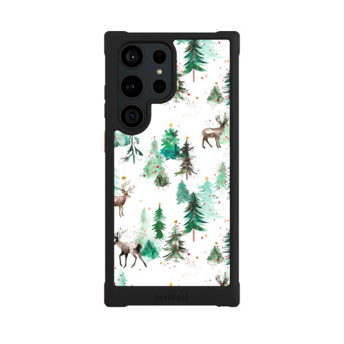 Samsung Galaxy S23 Ultra NIVOmax Hirsche und Winterweihnachtsbäume