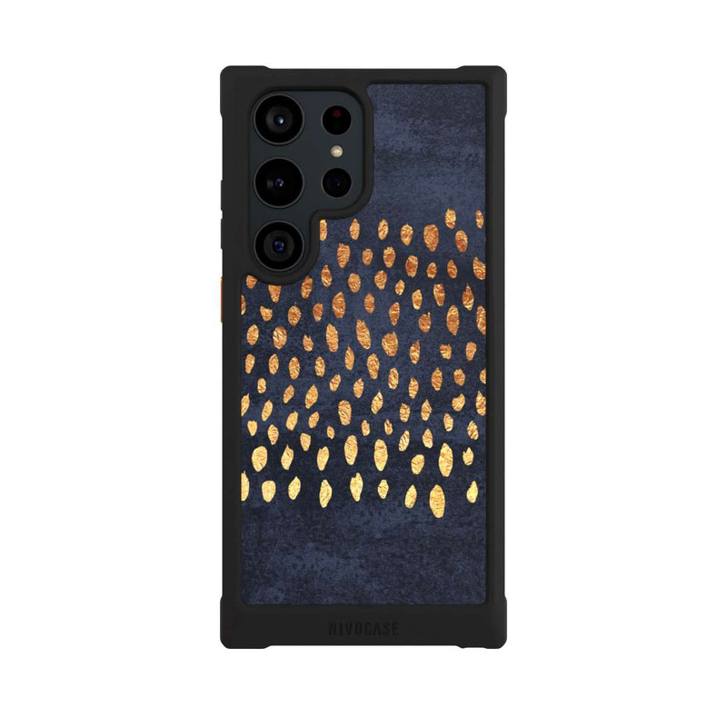 Galaxy S23 Ultra NIVOmax Muster Gold und Marine