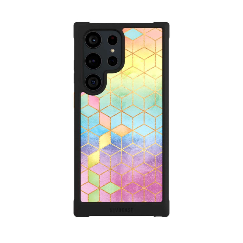 Galaxy S23 Ultra NIVOmax Cubes Arcs-en-ciel