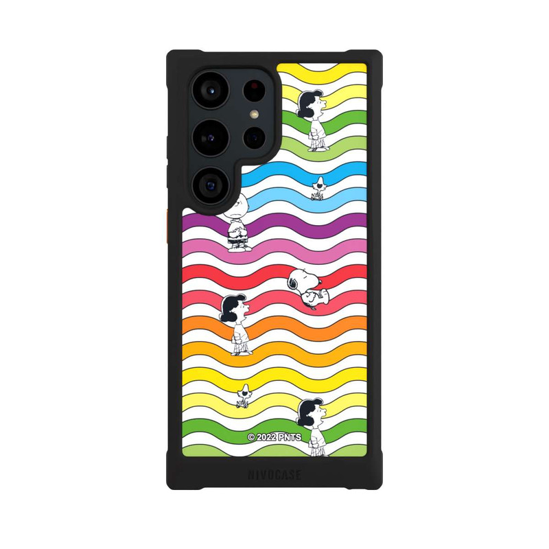 Galaxy S23 Ultra NIVOmax Snoopy Pattern Rainbow