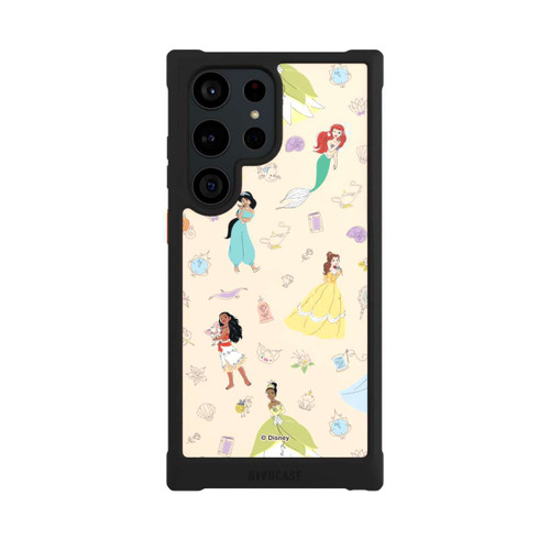 Samsung Galaxy S23 Ultra NIVOmax Princess Pattern Beige Disney Princess