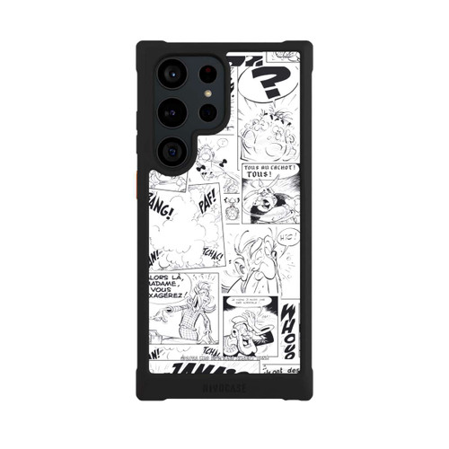 Samsung Galaxy S23 Ultra NIVOmax Asterix Comic Schwarz und Weiß