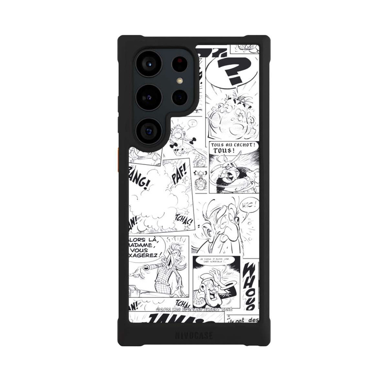 Galaxy S23 Ultra NIVOmax BD Astérix Blanc & Noir