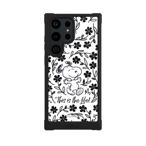 Samsung Galaxy S23 Ultra NIVOmax Snoopy Black and White This Is The Life