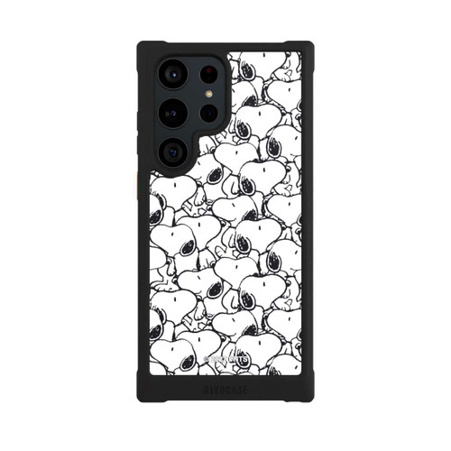 Samsung Galaxy S23 Ultra NIVOmax Snoopy Pattern Black And White