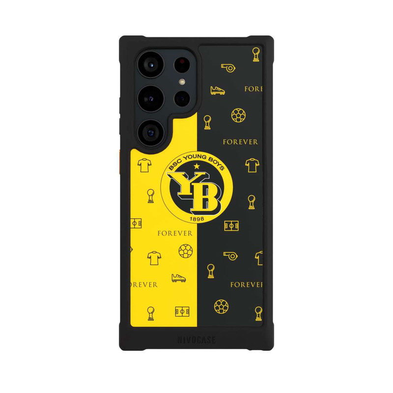 Galaxy S23 Ultra NIVOmax BSC YB Jaune Noir Motif