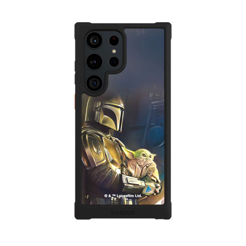 Samsung Galaxy S23 Ultra NIVOmax Mandalorianer und Grogu im Schiff