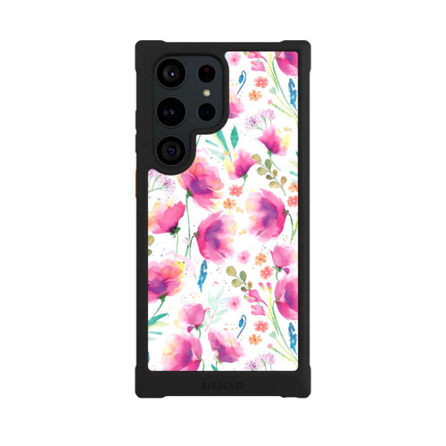 Samsung Galaxy S23 Ultra NIVOmax Abstrakte Mohnblumen aquarell