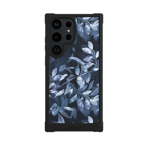 Samsung Galaxy S23 Ultra NIVOmax Aquarelle Feuilles Mystiques Marine