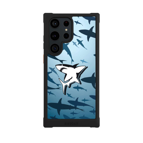 Samsung Galaxy S23 Ultra NIVOmax Haie Muster Blau