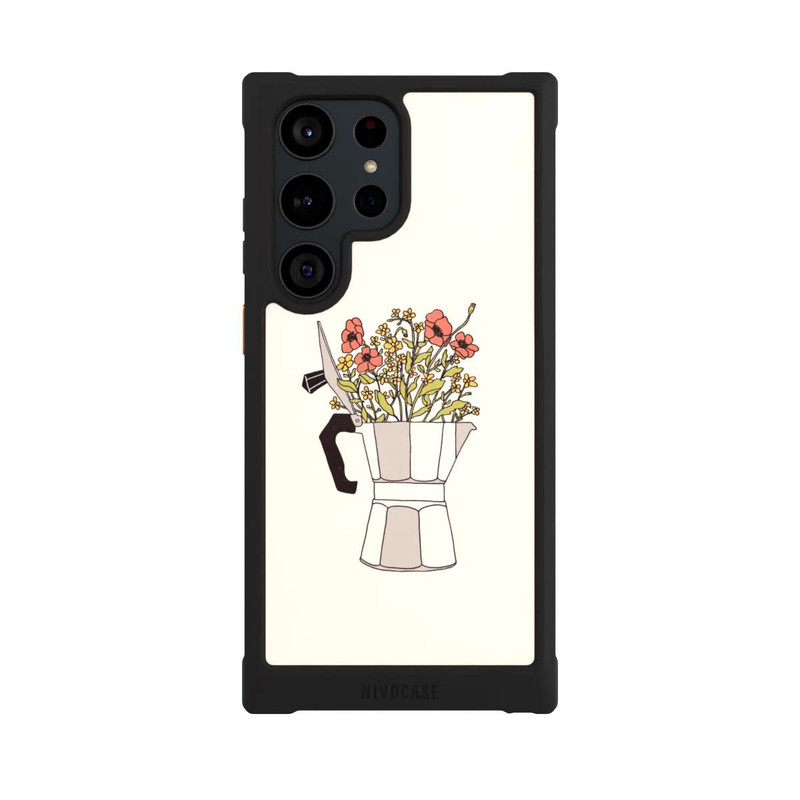 Galaxy S23 Ultra NIVOmax Fleurs Moka