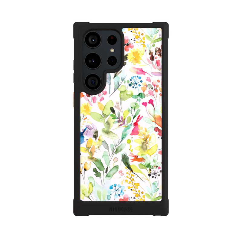 Galaxy S23 Ultra NIVOmax Wild Flowers Meadow Pink