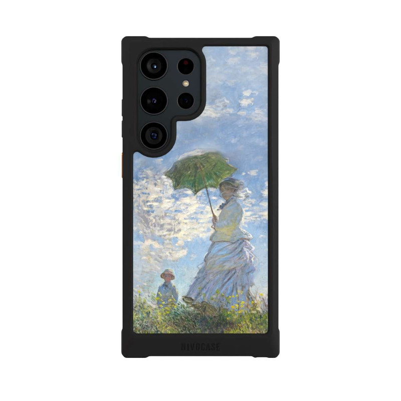 Galaxy S23 Ultra NIVOmax Woman With A Parasol Madame Monet And Her Son by Monet