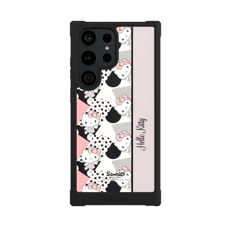Galaxy S23 Ultra NIVOmax Hello Kitty elegantes Muster