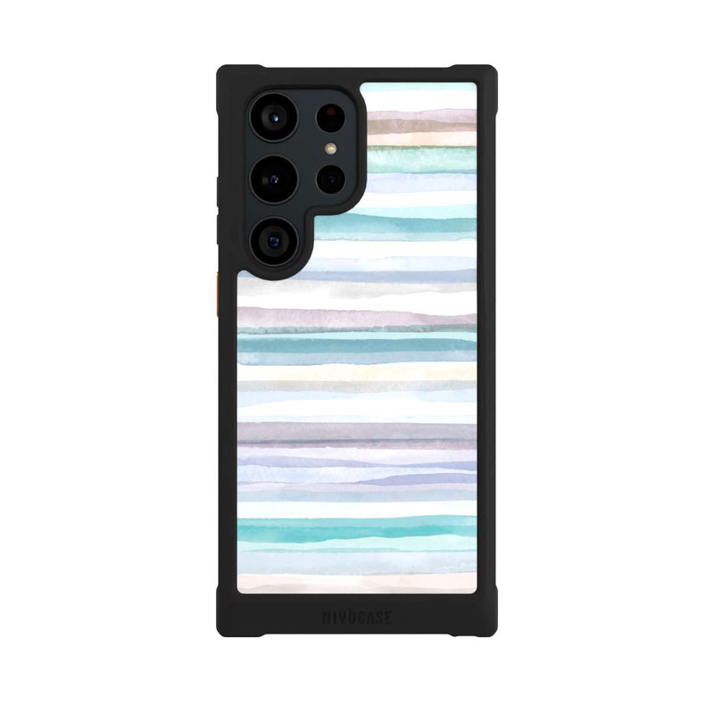 Galaxy S23 Ultra NIVOmax Pastel Stripes Blue