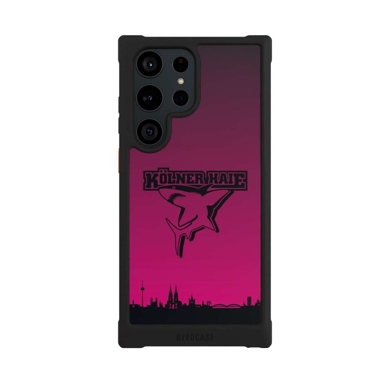 Galaxy S23 Ultra NIVOmax Kölner Haie Skyline Pink