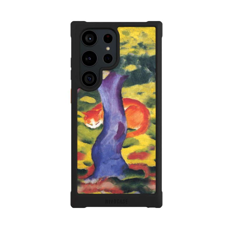 Galaxy S23 Ultra NIVOmax Cat Behind Tree by Franz Marc