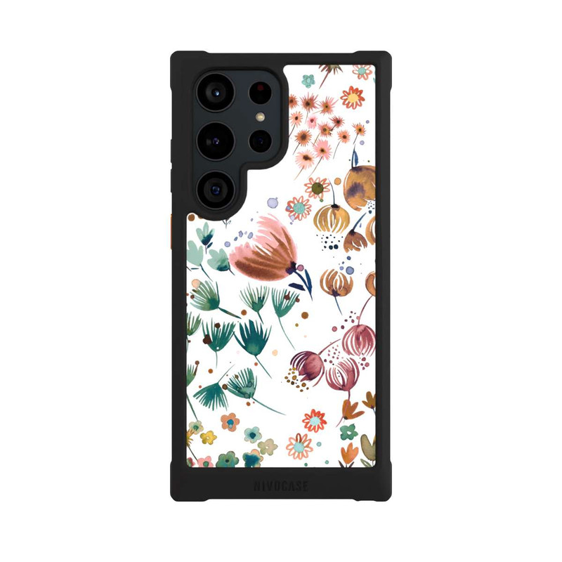 Galaxy S23 Ultra NIVOmax Spring Buds Green Orange