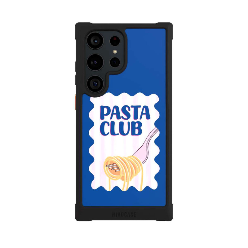 Galaxy S23 Ultra NIVOmax Pasta Club in Blue and Pink