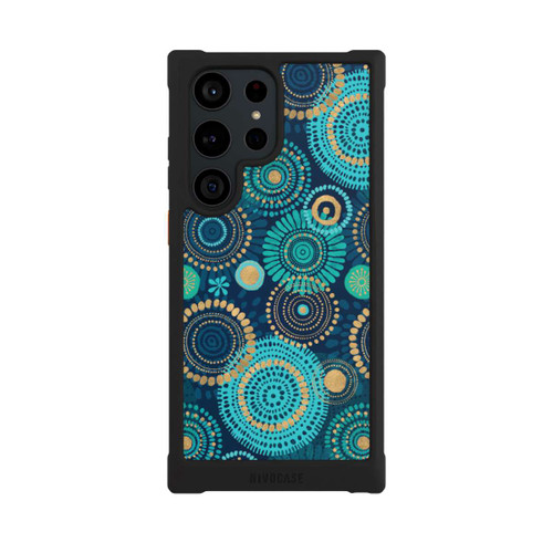 Samsung Galaxy S23 Ultra NIVOmax Blockprint India Teal Gold