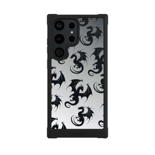 Samsung Galaxy S23 Ultra NIVOmax Dragon Pattern Grey