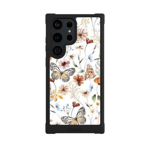 Samsung Galaxy S23 Ultra NIVOmax Wildflowers and Butterflies Pattern
