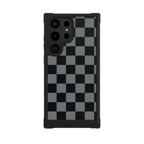 Samsung Galaxy S23 Ultra NIVOmax Schachbrett Schwarz Grau