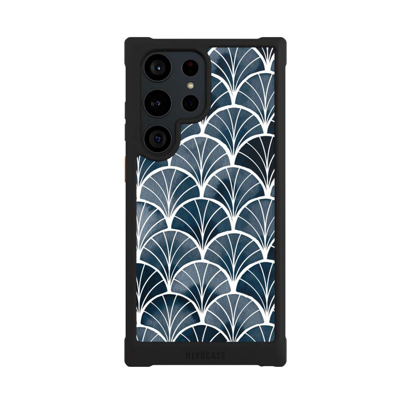 Galaxy S23 Ultra NIVOmax Botanical Breeze Art Deco Grey