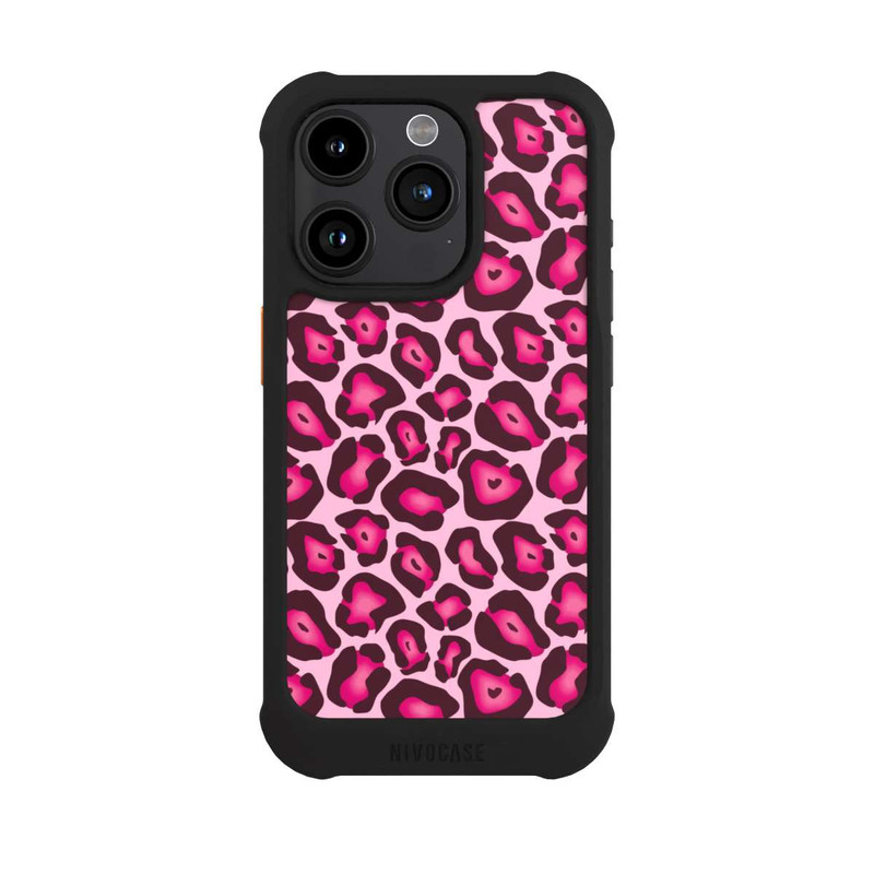 iPhone 15 Pro NIVOmax Léopard rose