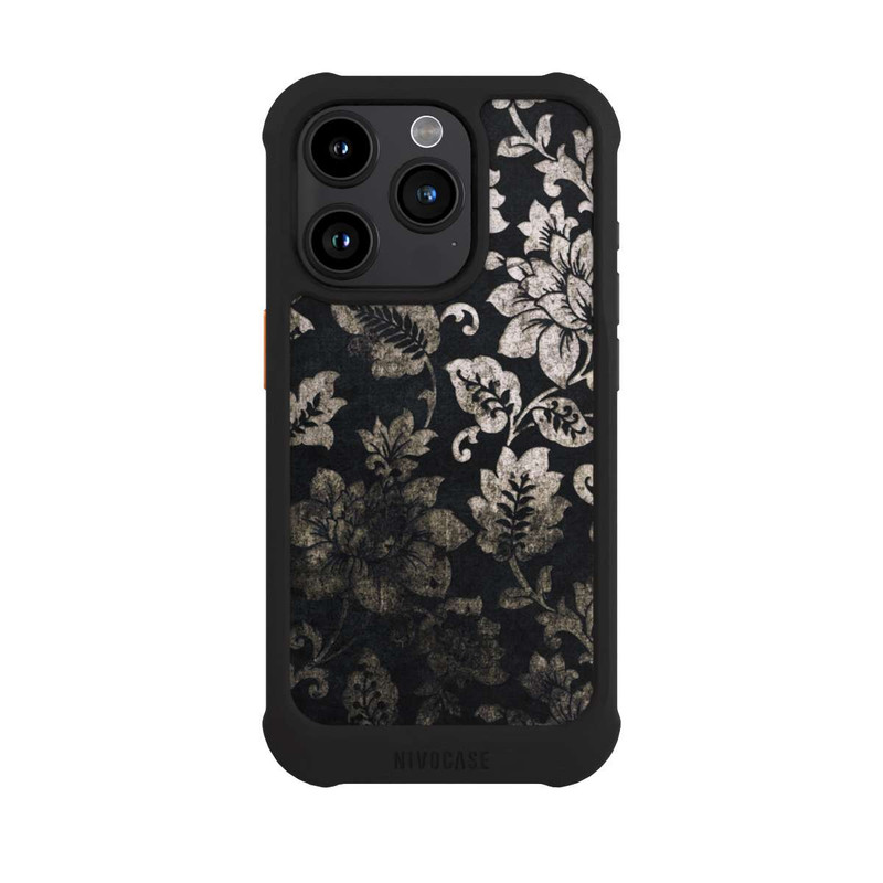 iPhone 15 Pro NIVOmax Vintage Argent et Noir