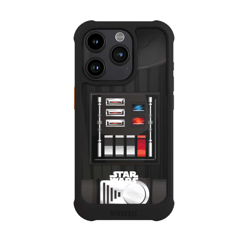 iPhone 15 Pro NIVOmax Gros plan sur Dark Vador