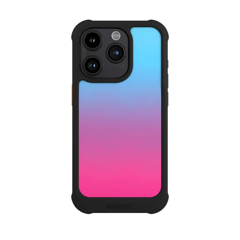 iPhone 15 Pro NIVOmax Dégradé de Couleur Bleu Rose Vif