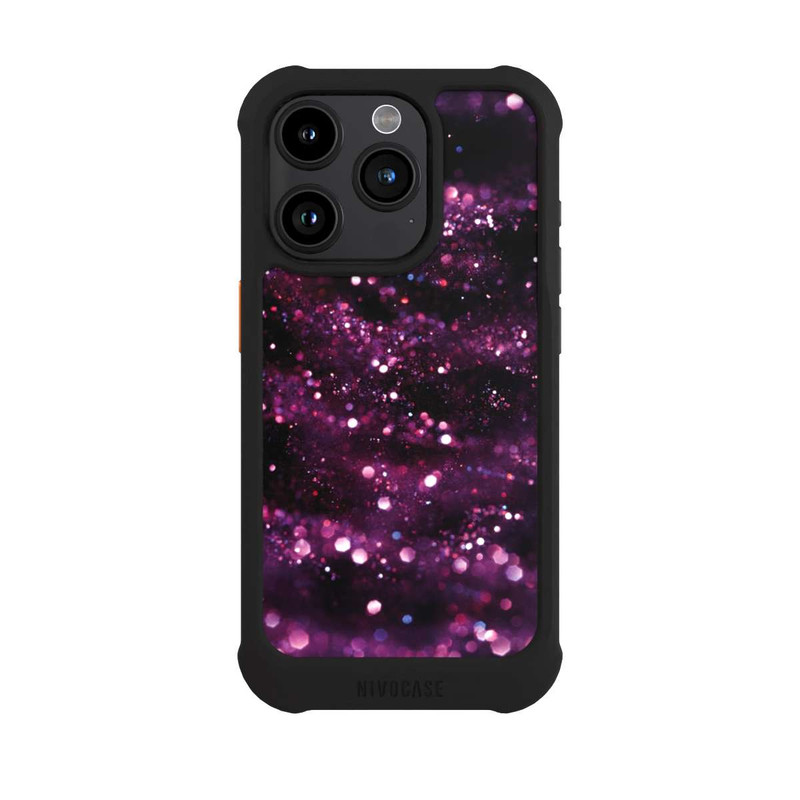 iPhone 15 Pro NIVOmax Lilac Sparkles Look