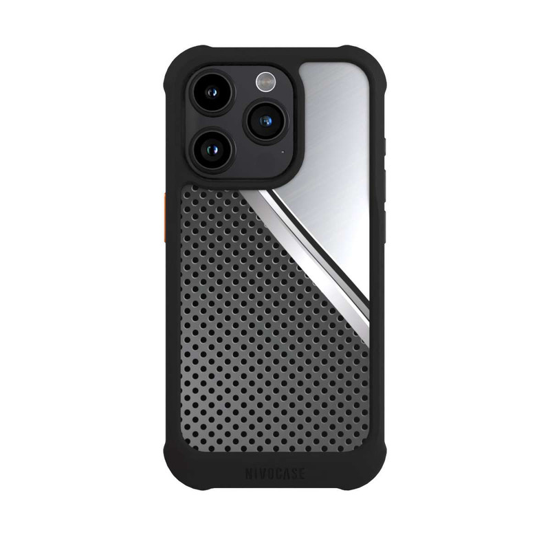 iPhone 15 Pro NIVOmax Surface Métallique en Duo