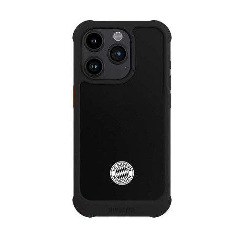Apple iPhone 15 Pro NIVOmax Classic FCB Logo - white on black