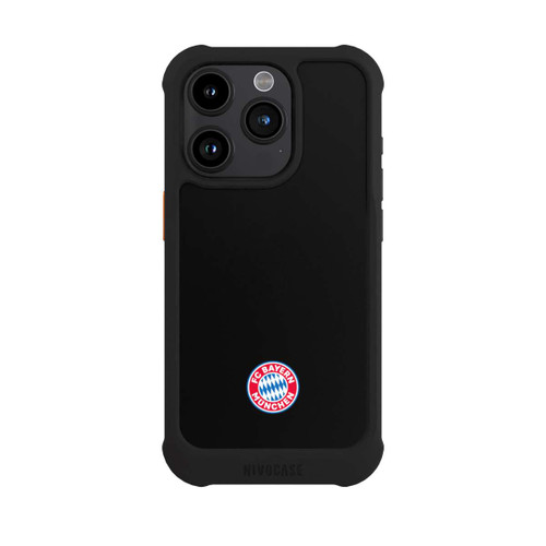 Apple iPhone 15 Pro NIVOmax Classic FCB Logo - colorful on black